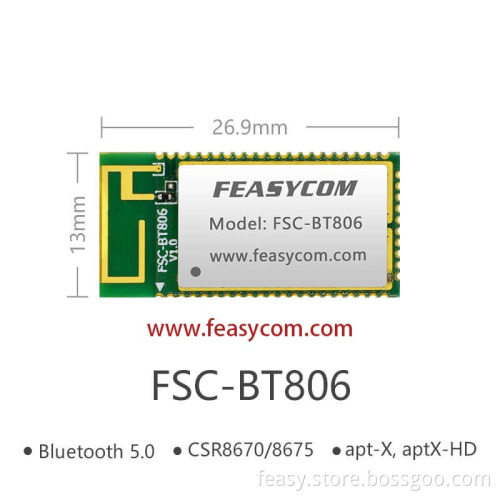 FSC-BT806 | CSR8670/8675 High End Bluetooth Audio Module